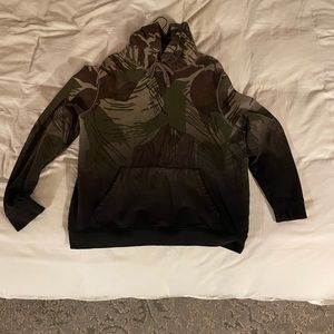 Allsaints Mens camo hoodie